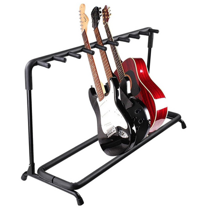 5Core Guitar Rack 9 Slot Multi Guitars Stands Floor Safe Storage for Electric Acoustic Flying V Guitars