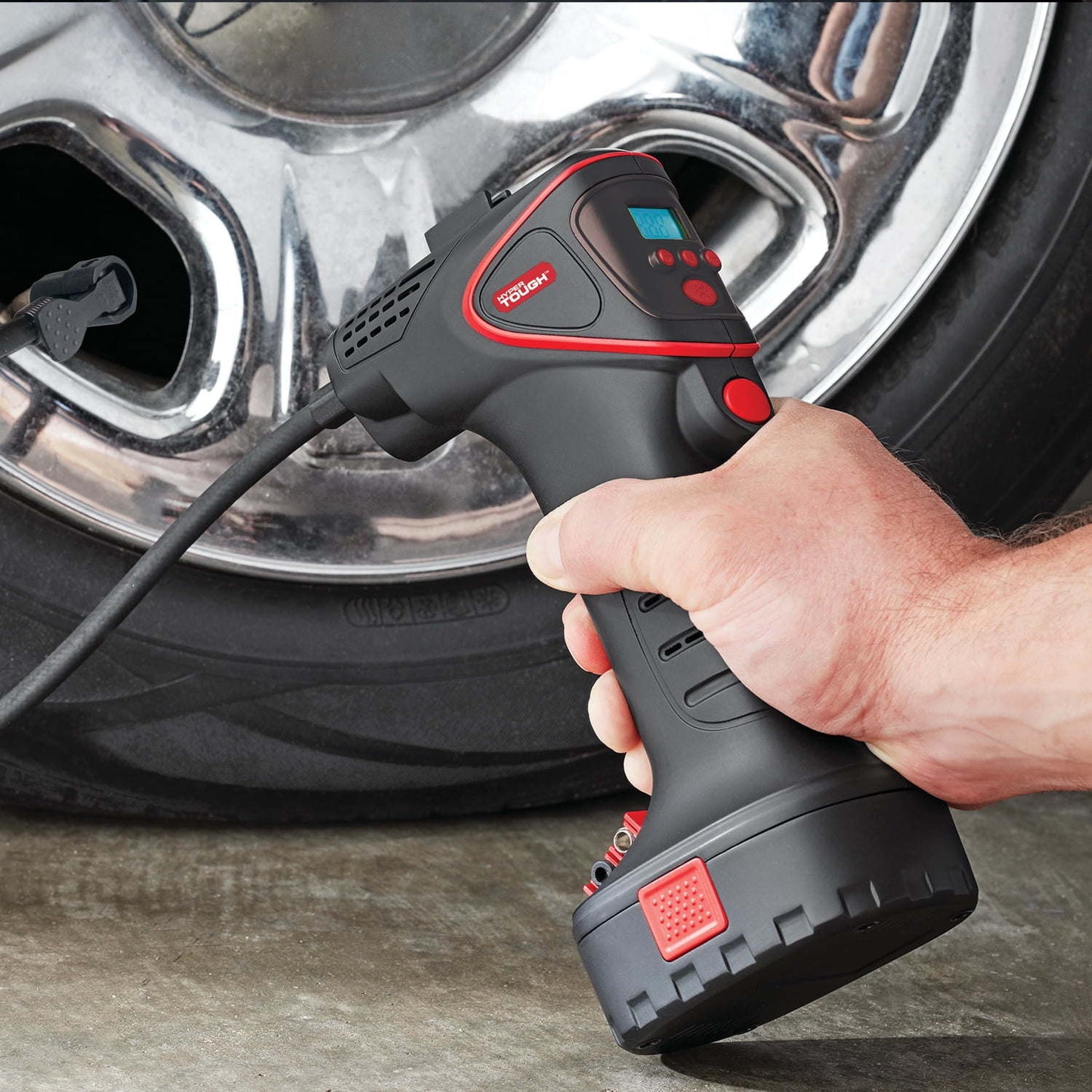 Hyper Tough DC 12V Hand Held Digital Tire Inflator