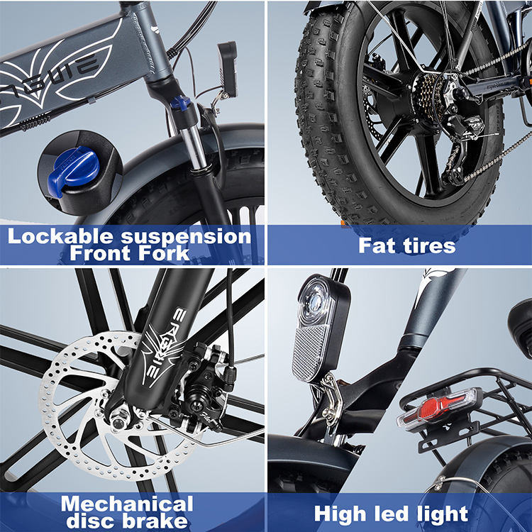 ENGWE EP-2PRO 48V13Ah 45km/h 20 Inch Fat Tire 750W Mountain Electric Bicycle