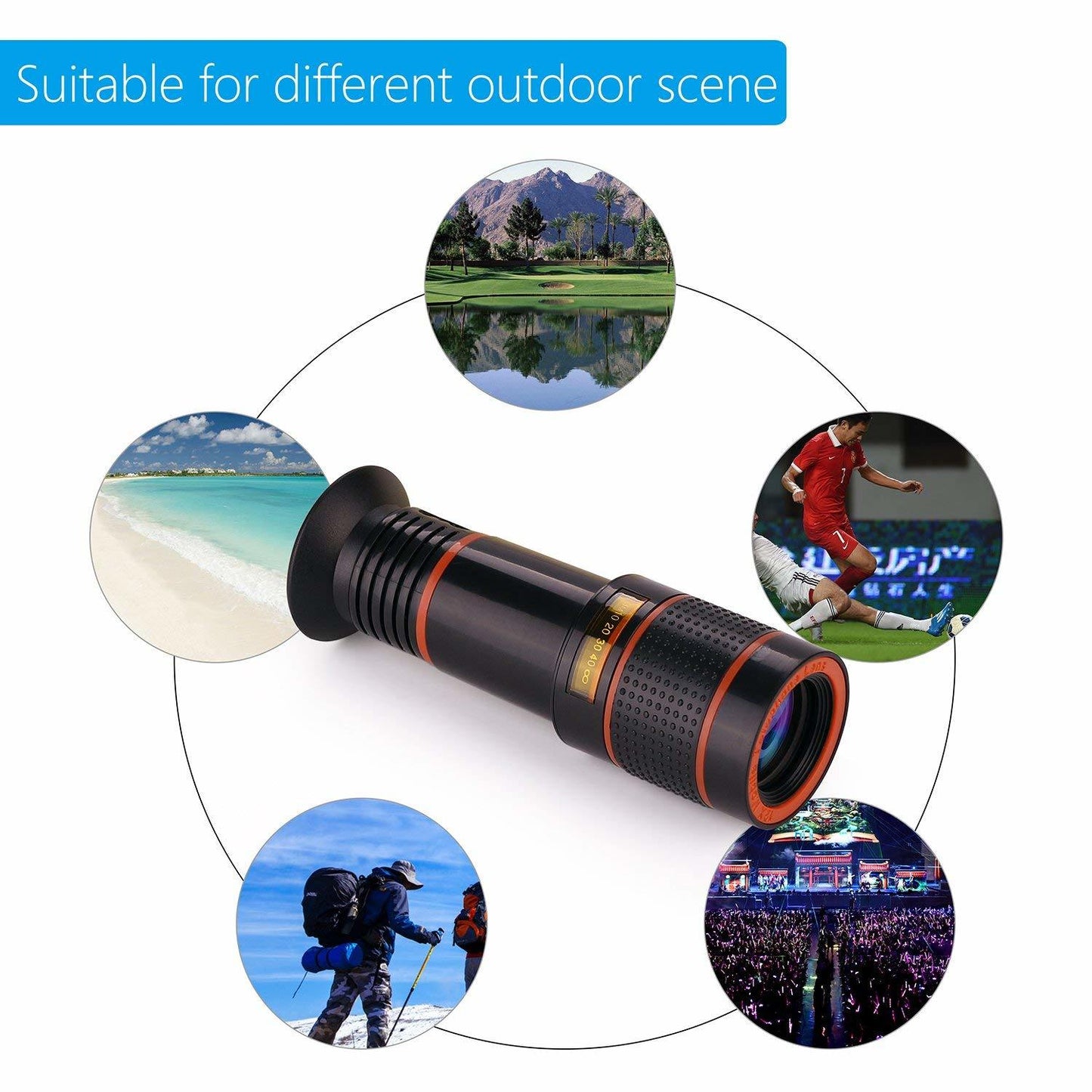 8x Long Focus Mobile Phone Lens 8x Mobile Phone Telescope Hd Camera Lens External Zoom Special Effect Lens